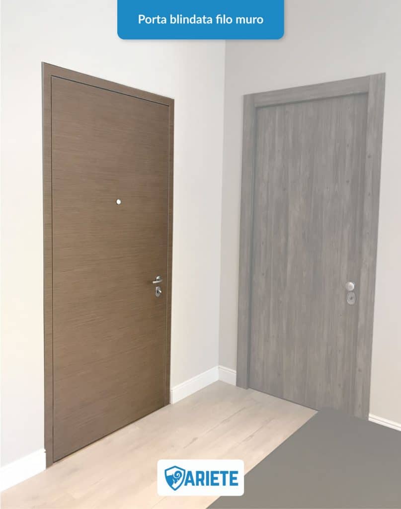 flush-to-wall armoured door