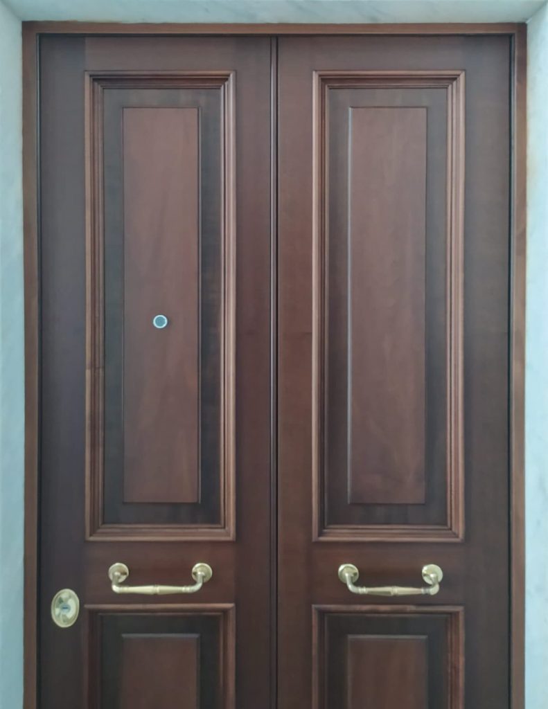 old armoured door in Genoa