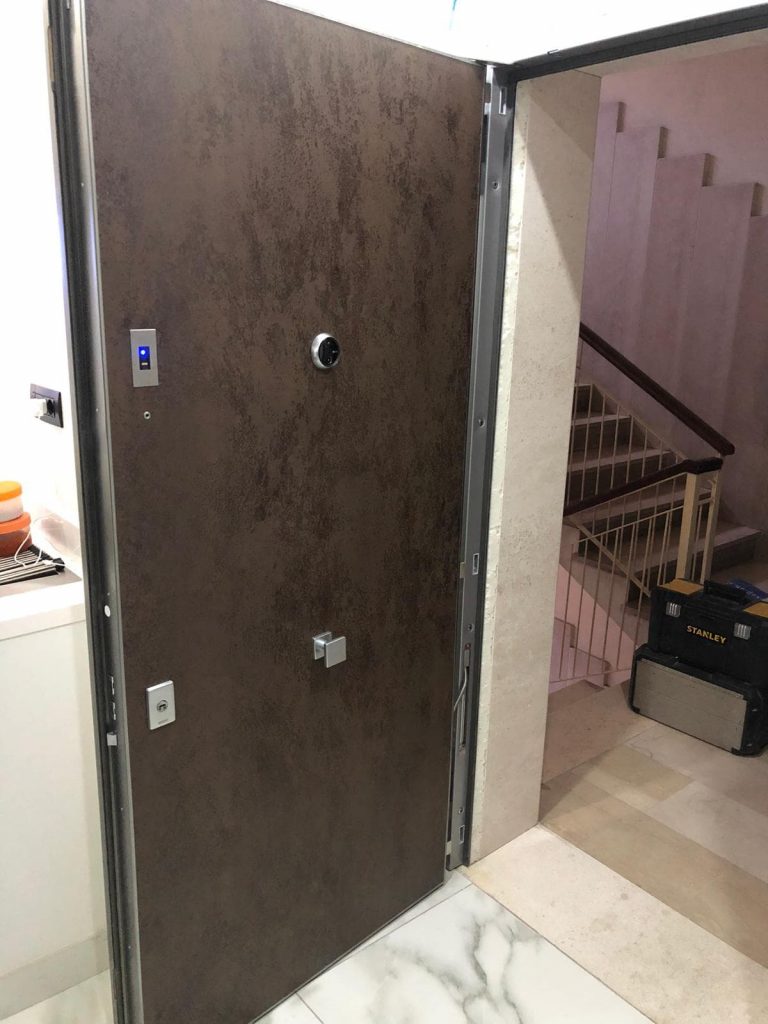 porcelain stoneware armoured door