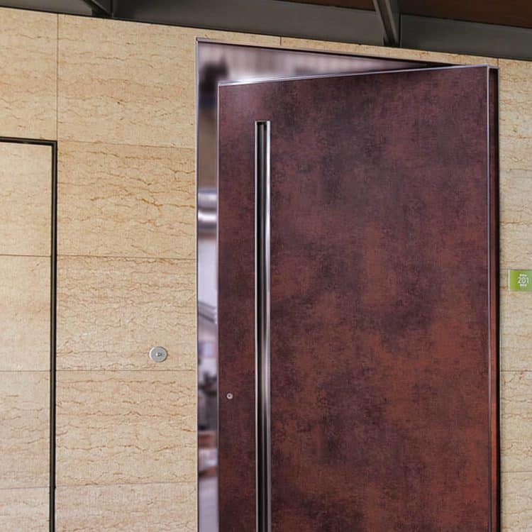 porcelain stoneware armoured door