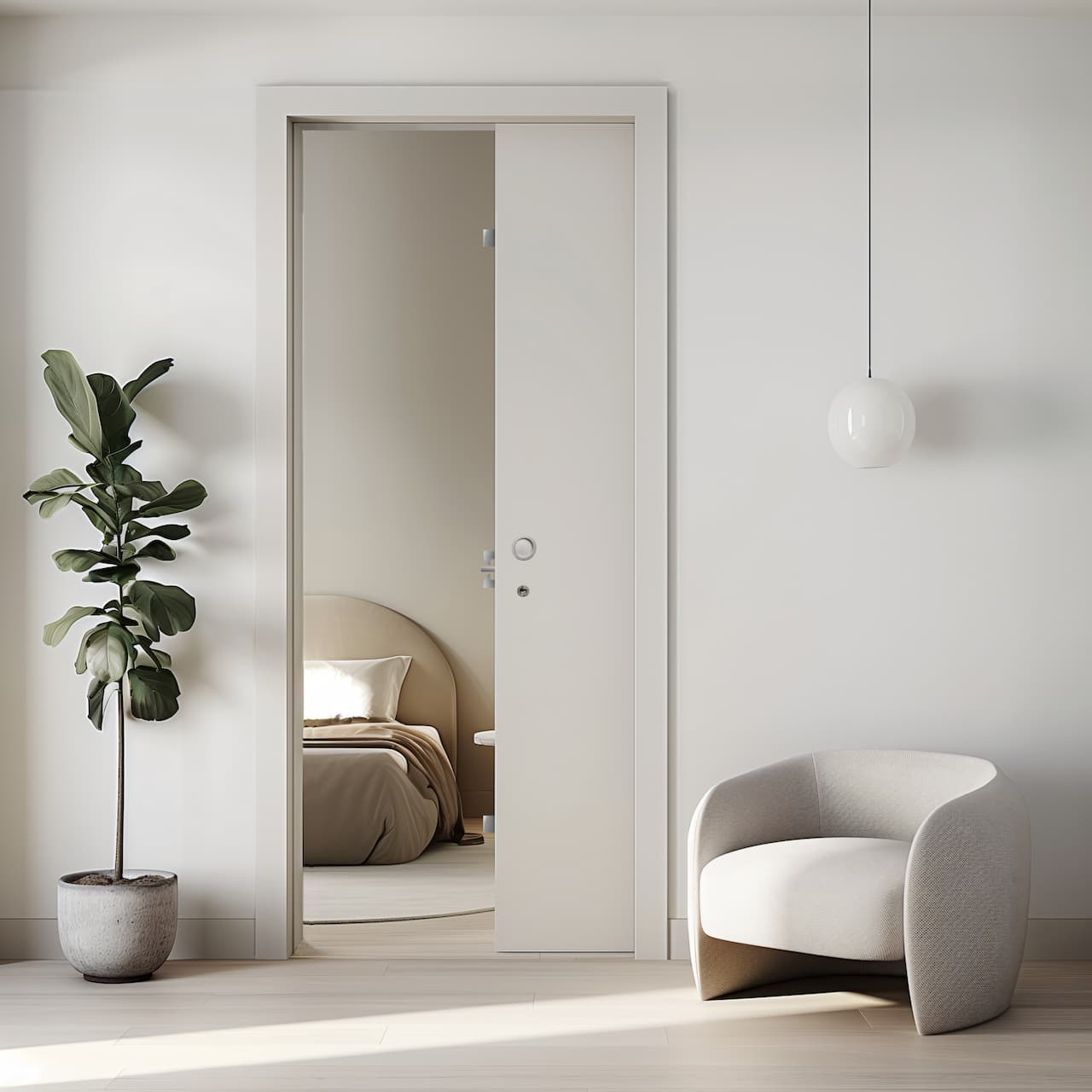sliding entrance door
