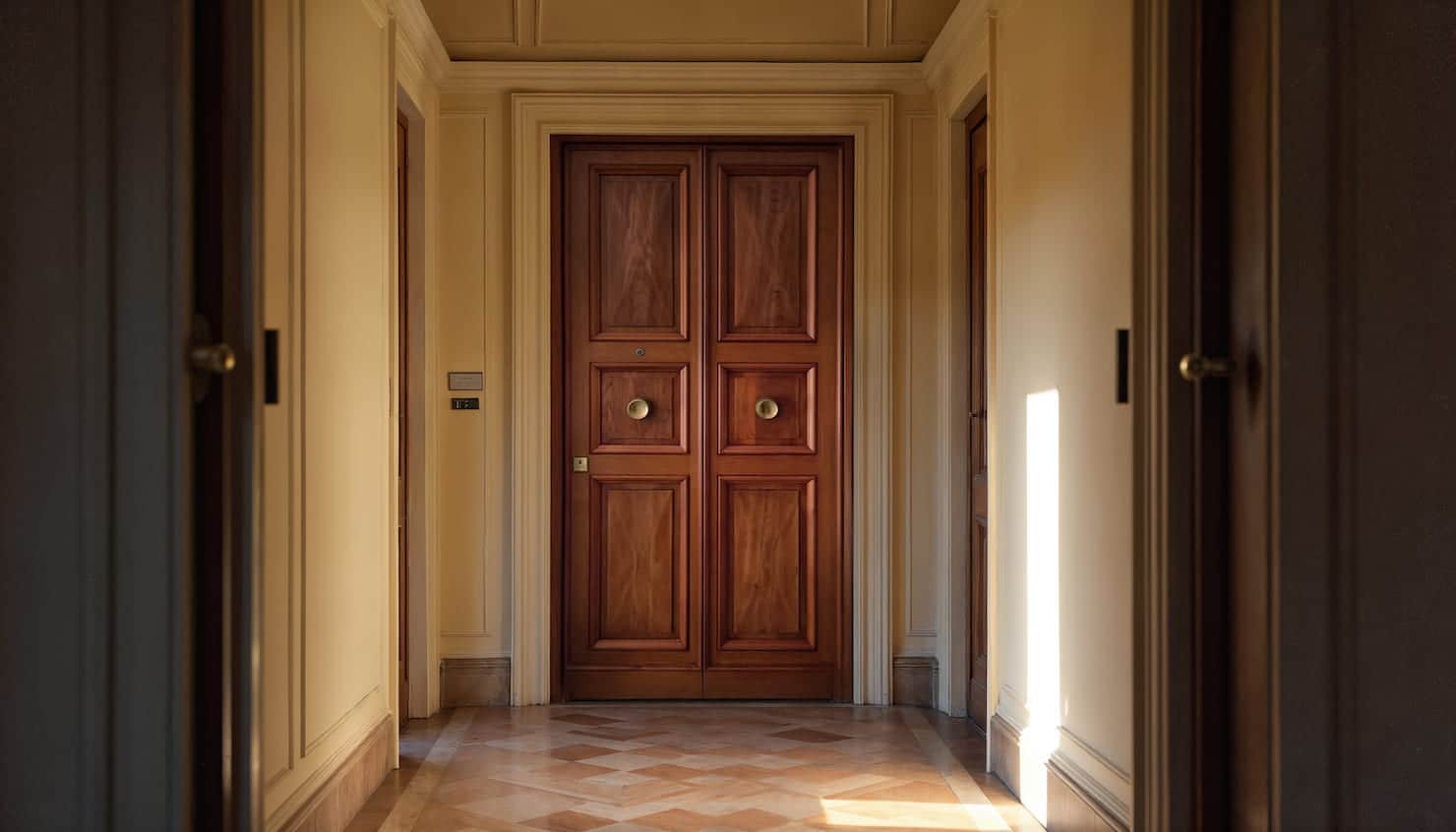 armoured door leaf