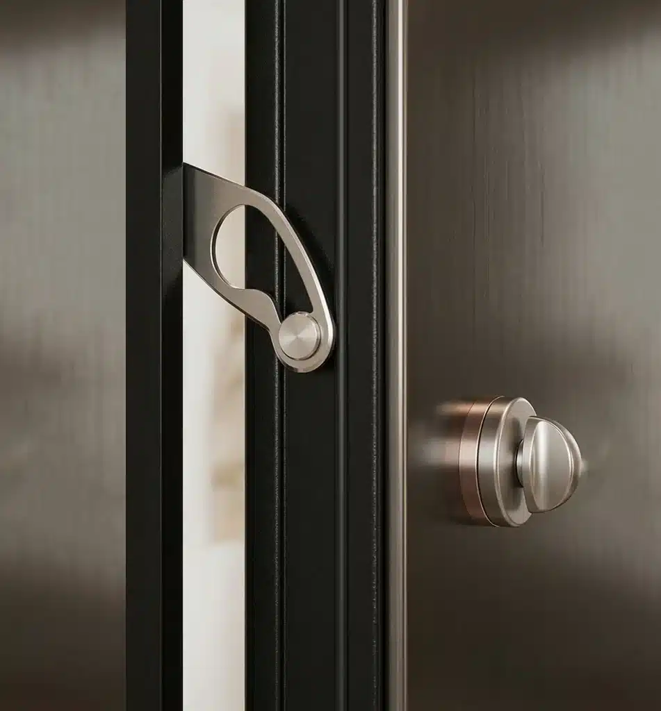 door restrictor armoured door
