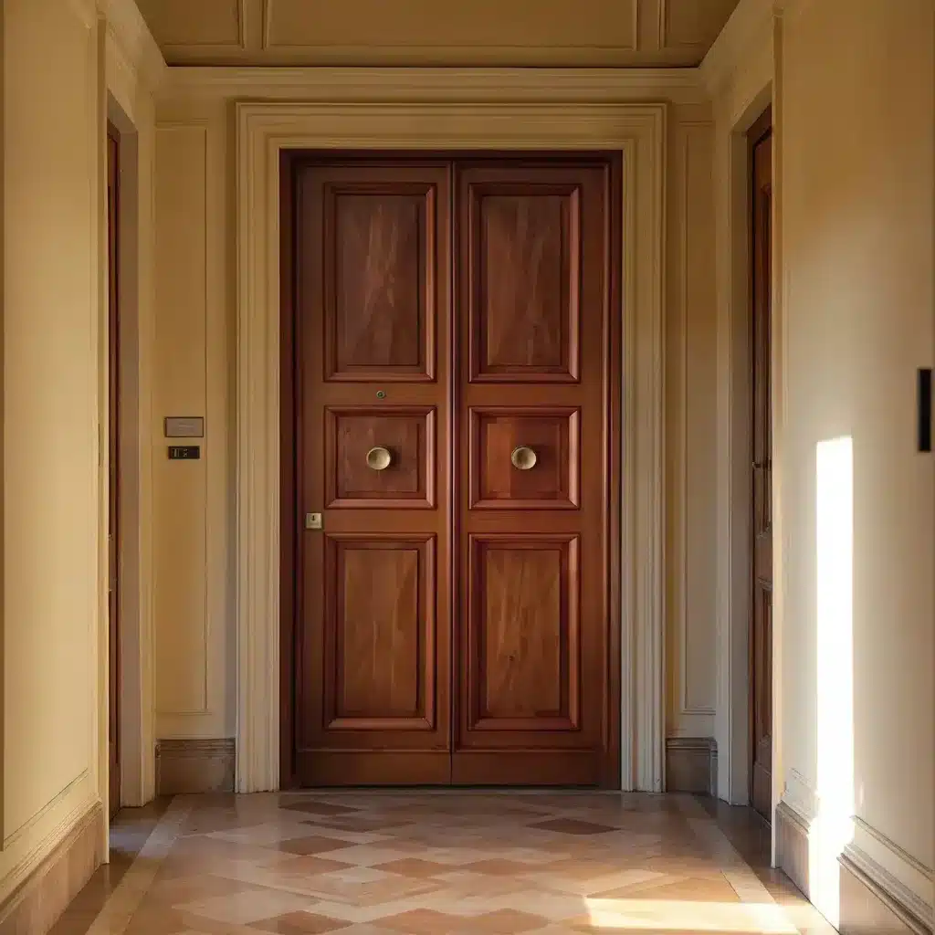 armoured door from double leaf to single leaf