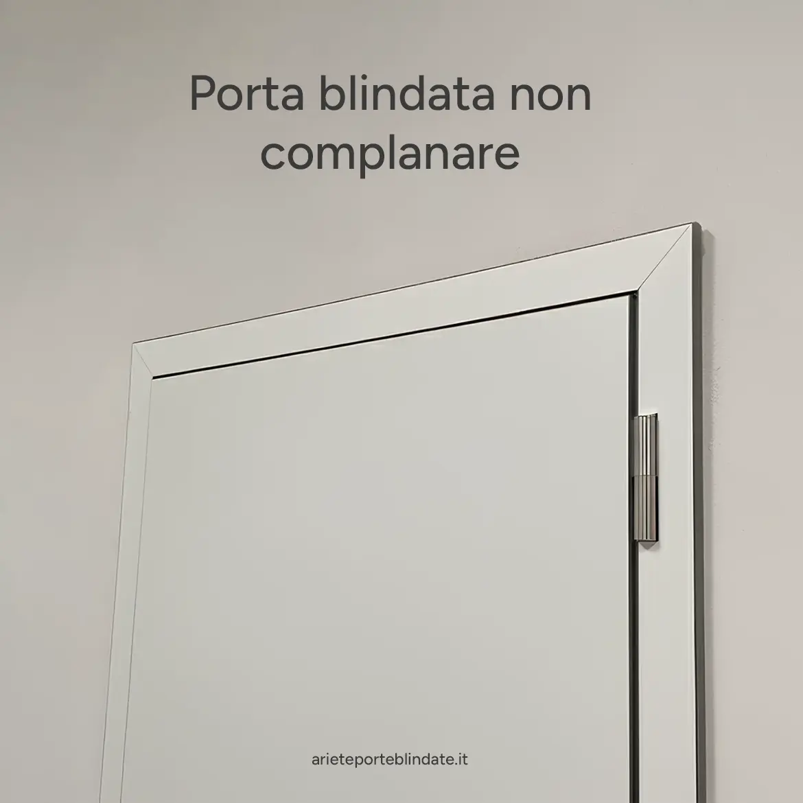 non-flush armoured door