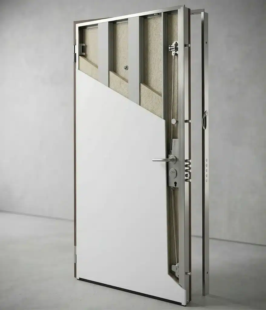 reinforcement omega profiles for armoured doors
