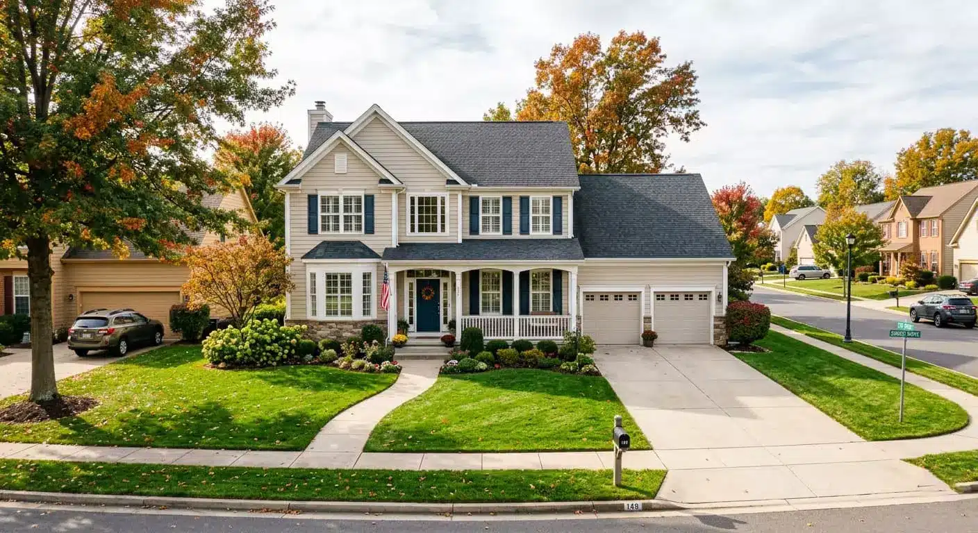 American timber-frame house
