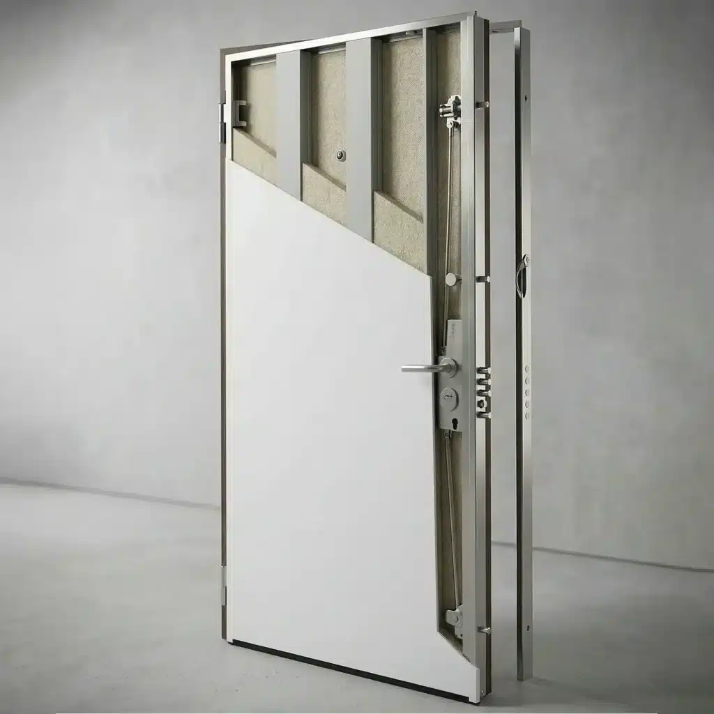 armoured door thermal transmittance