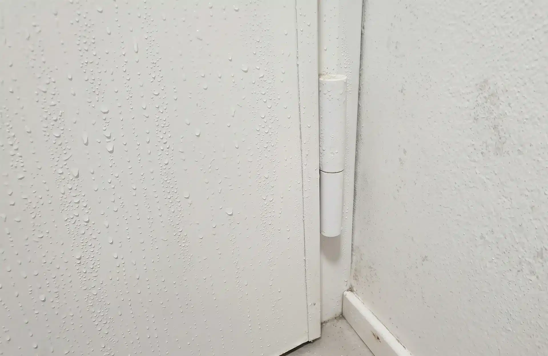 condensation on the armoured door