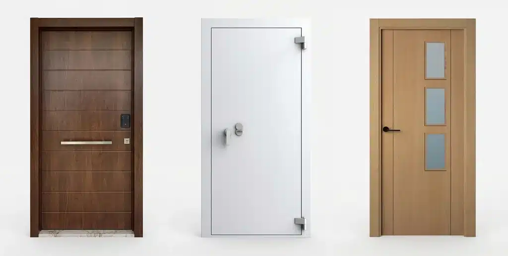 difference between armoured, armour-plated and reinforced doors