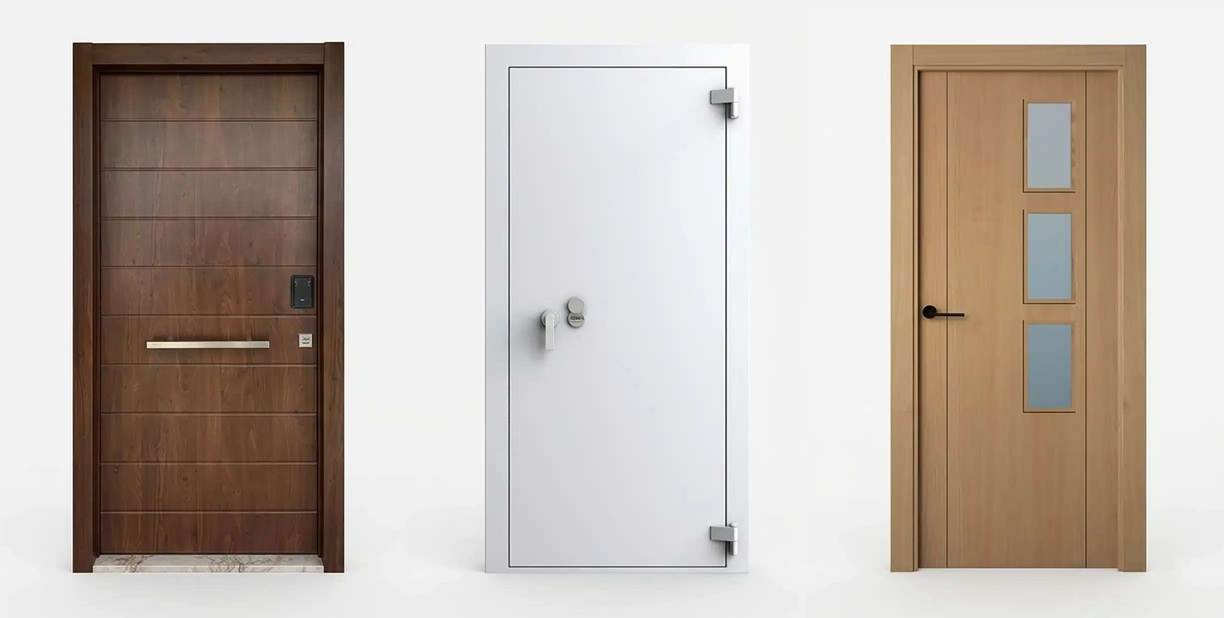 difference between armoured, armour-plated and reinforced doors
