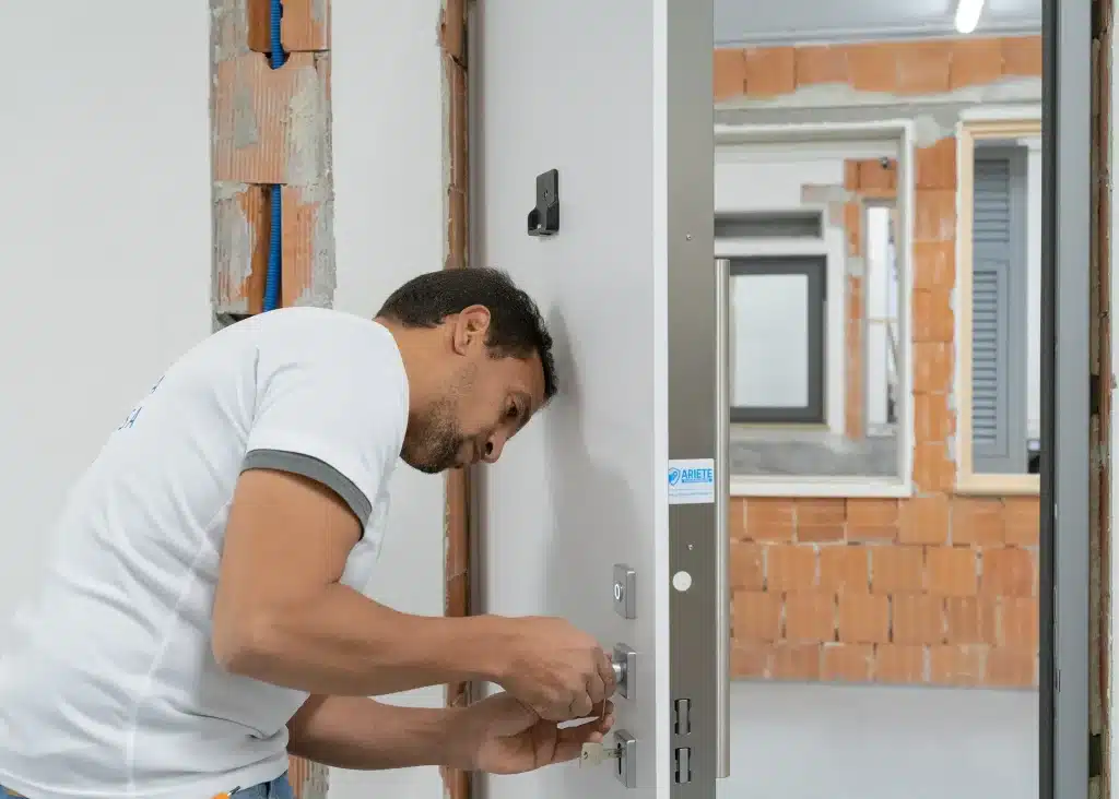 armoured door installation