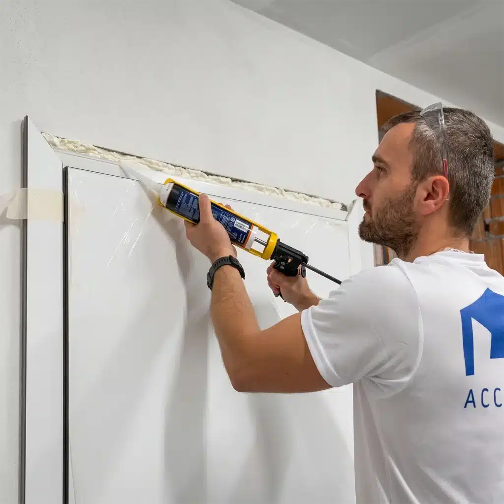 armoured door architrave trim fitting
