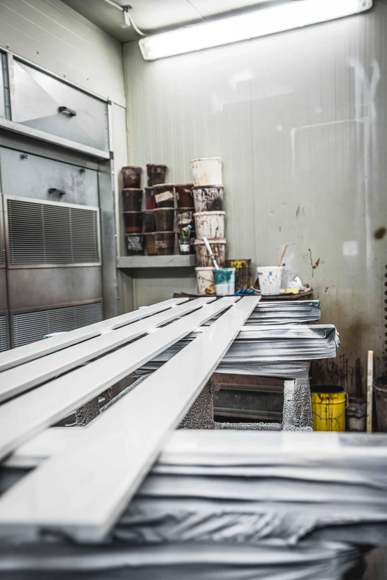 Water-based paint booth for Ariete doors