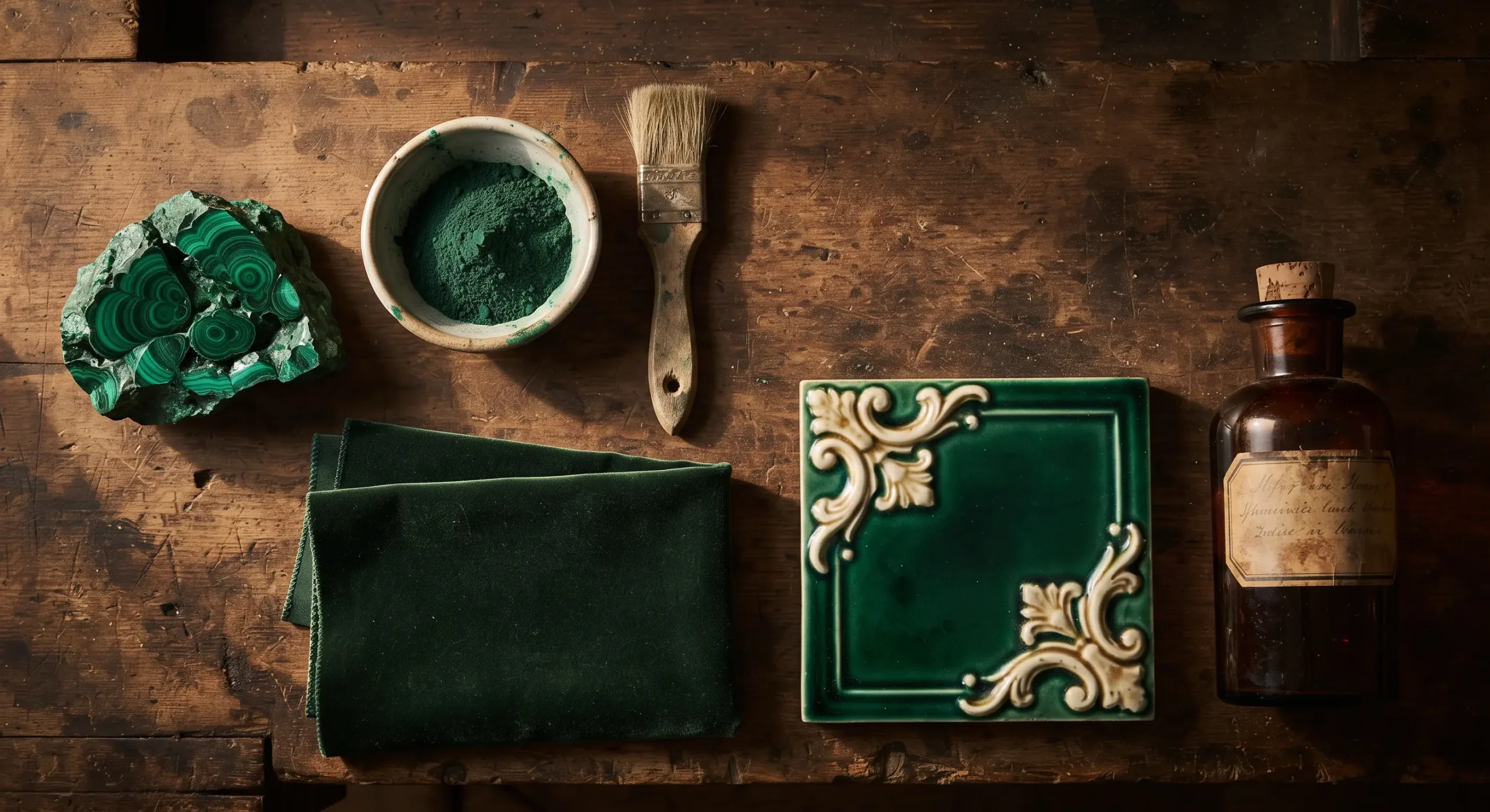 Malachite, green pigment and bottle-green velvet: the history of the colour green