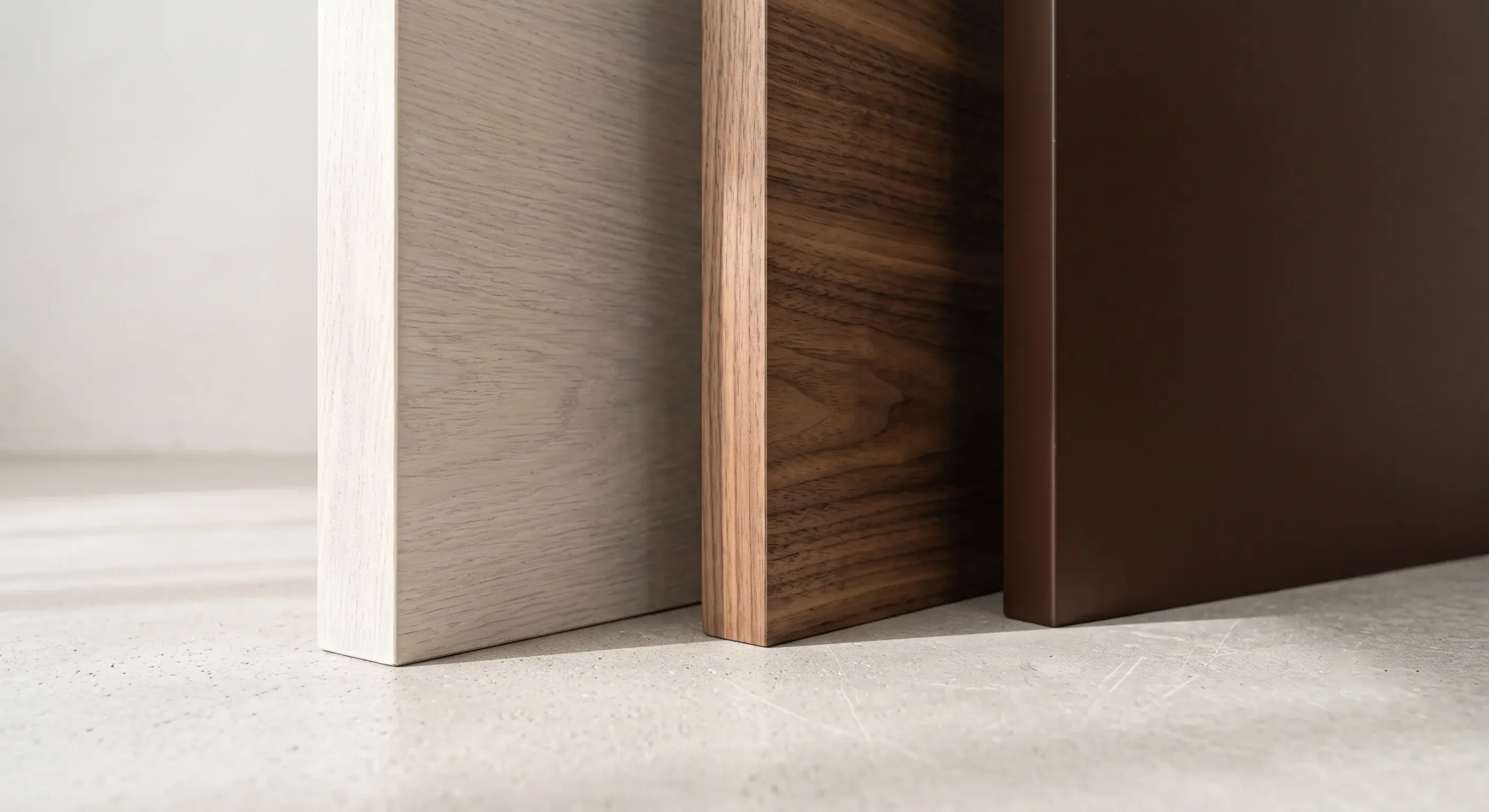 light medium and dark brown panels