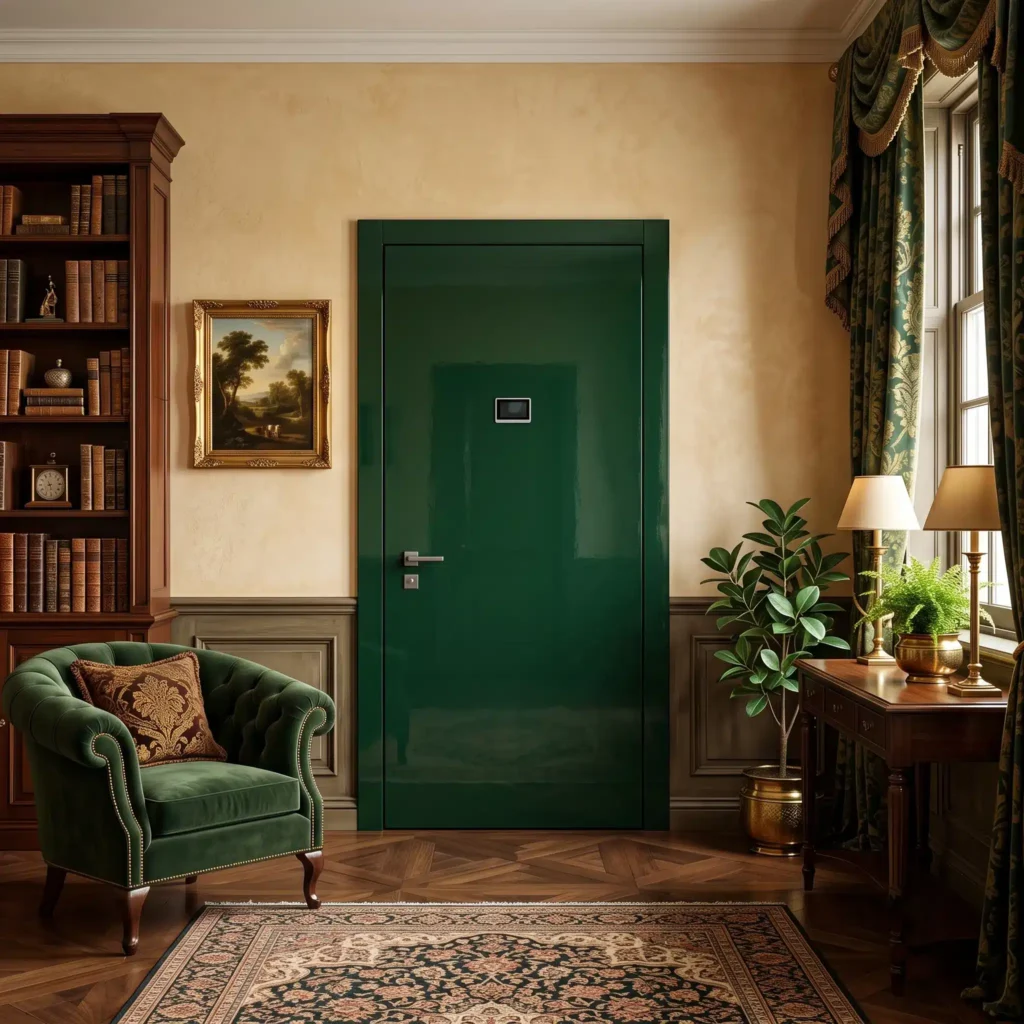 bottle green armoured door
