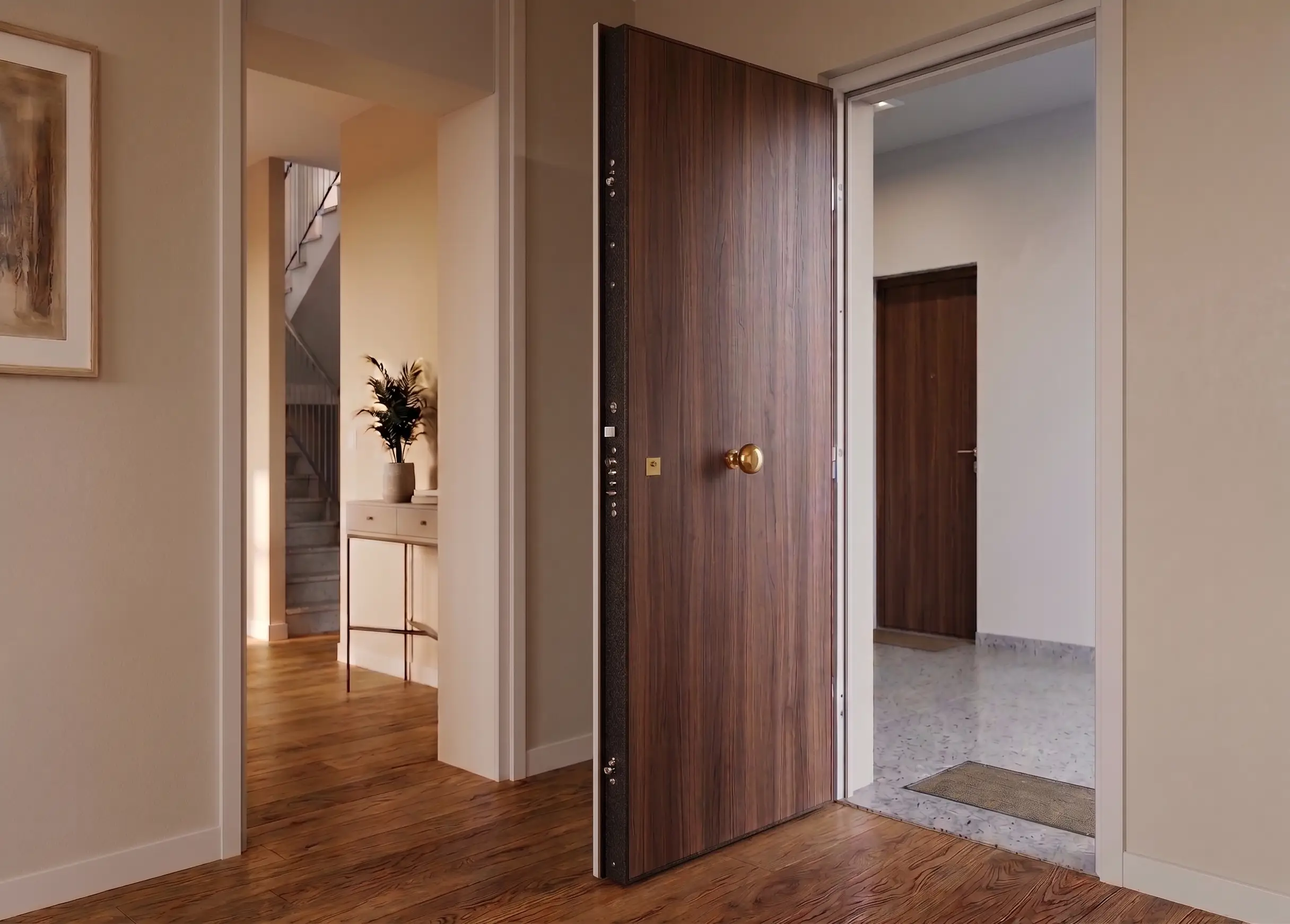 two-tone armoured front door